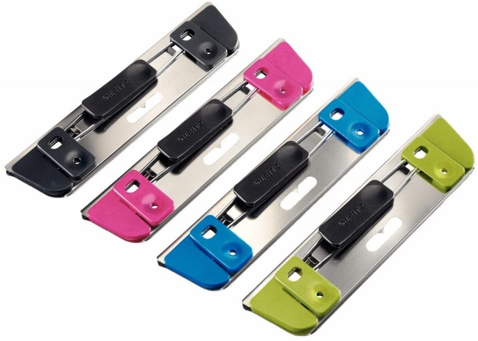 Leitz 17286099 Wow Active Hole Punch - Assorted Colours