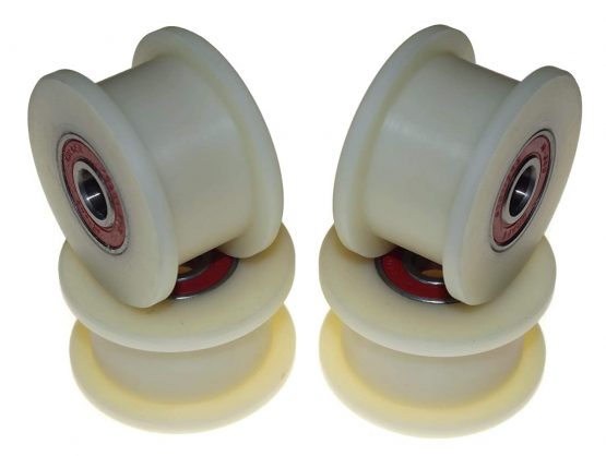 Smart Machines Pack of 4 Nylon Belt Tensioners 60 mm Diameter 25 mm Nut 12 mm Bearing Exact in EU (60-25-12) - Image 4
