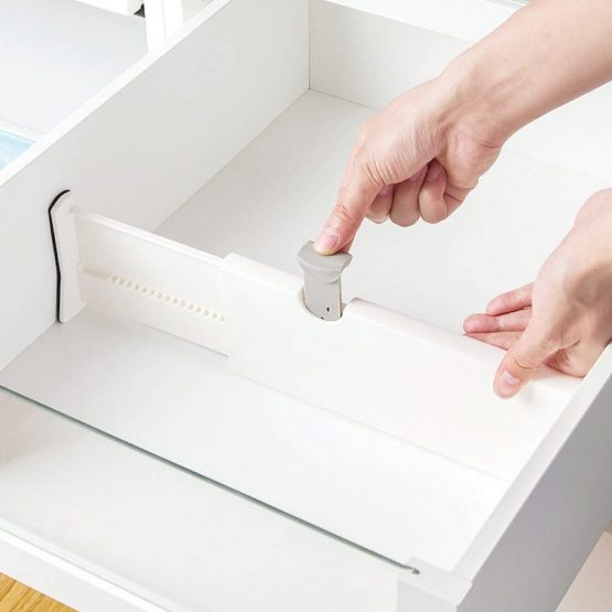4-Pack Expandable Drawer Dividers Organizer Separators, Adjustable Dresser Drawer Organizers With Anti-Scratch Foam Edges For Kitchen Organisers, Bedroom, Bathroom & Office Drawers Storage - Image 3