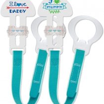 MAM Soother Clips, Pack of 2, Baby Soother Chain Fits All MAM Soothers, Newborn Essentials (Soothers Not Included)