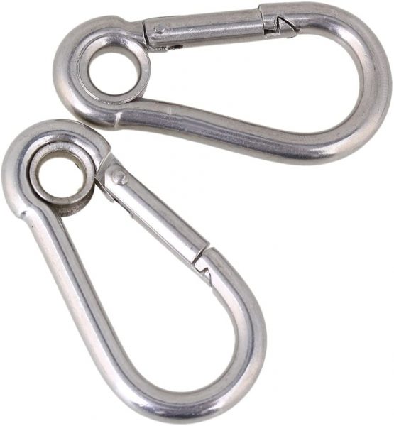 Mxfans M5 Secure Lock 304 Stainless Steel 50mm Hook Eyelet Pack of 5 - Image 2