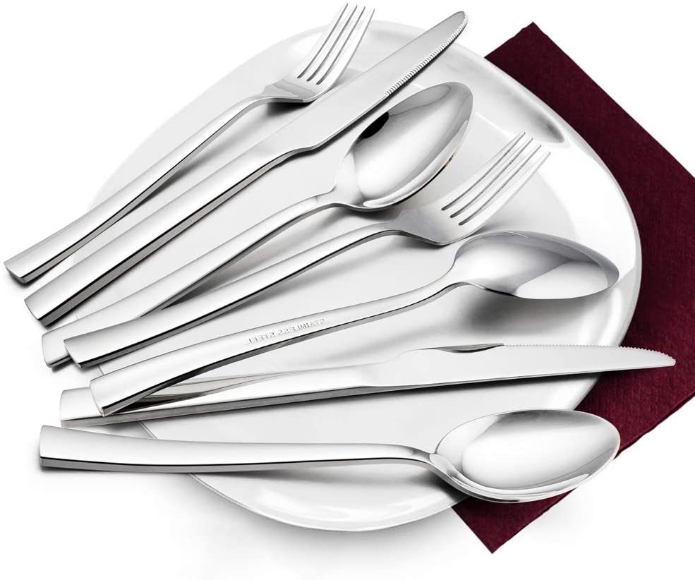 HaWare 24 Piece Cutlery Set, Stainless Steel Flatware Silverware with Knife Spoon Fork, Service for 6 - Image 3