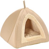 Dehner Findus Cat Cuddle Den Approx. 40 x 40 x 35 cm Polyester Beige