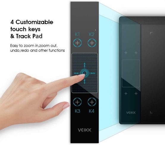 Digital Graphics Drawing Tablet VEIKK A30, 4 Touch Keys 1 Touch Panel, Linux Support, Drawing Pad with Battery-free Pen 8192 Levels Electronic Writing Tablet for Laptop PC for Android Mac OS Windows - Image 4