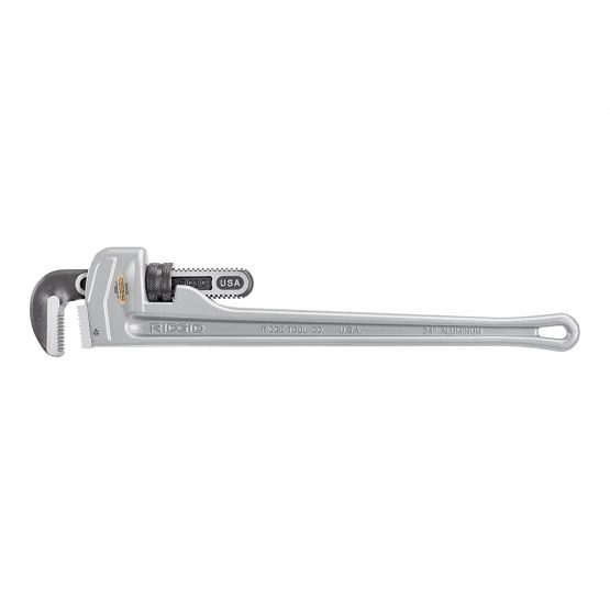 RIDGID 31105 Model 824 Aluminium Straight Pipe Wrench, 24-inch Plumbing Wrench - Image 2