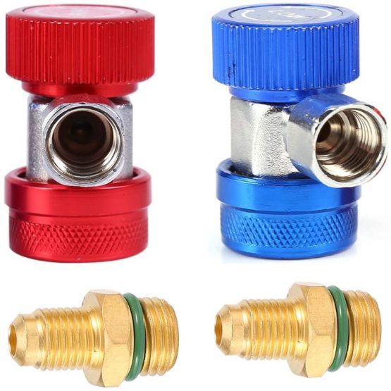 thumbnail image 2 of R134a Quick Coupler Adapter Set High/Low Side AC HVAC Conversion Kit 2 of 6