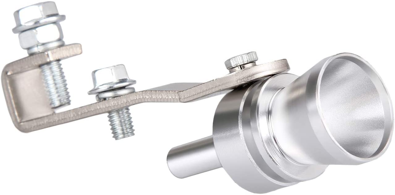 Universal Turbo Noise Sound Exhaust Muffler Pipe Whistle Blow off valve Silver M from Dromedary, M(25mm) - Image 4
