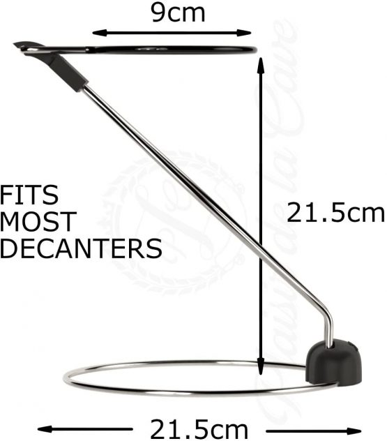 Plaisir de la Cave 2in1 Wine Decanter Drying Stand – Fast Spotless Carafe Dryer & Compact Folding Rack for Safe Storage - incl. Black Rubber Top (Non Slip & Anti Scratch) - Image 4