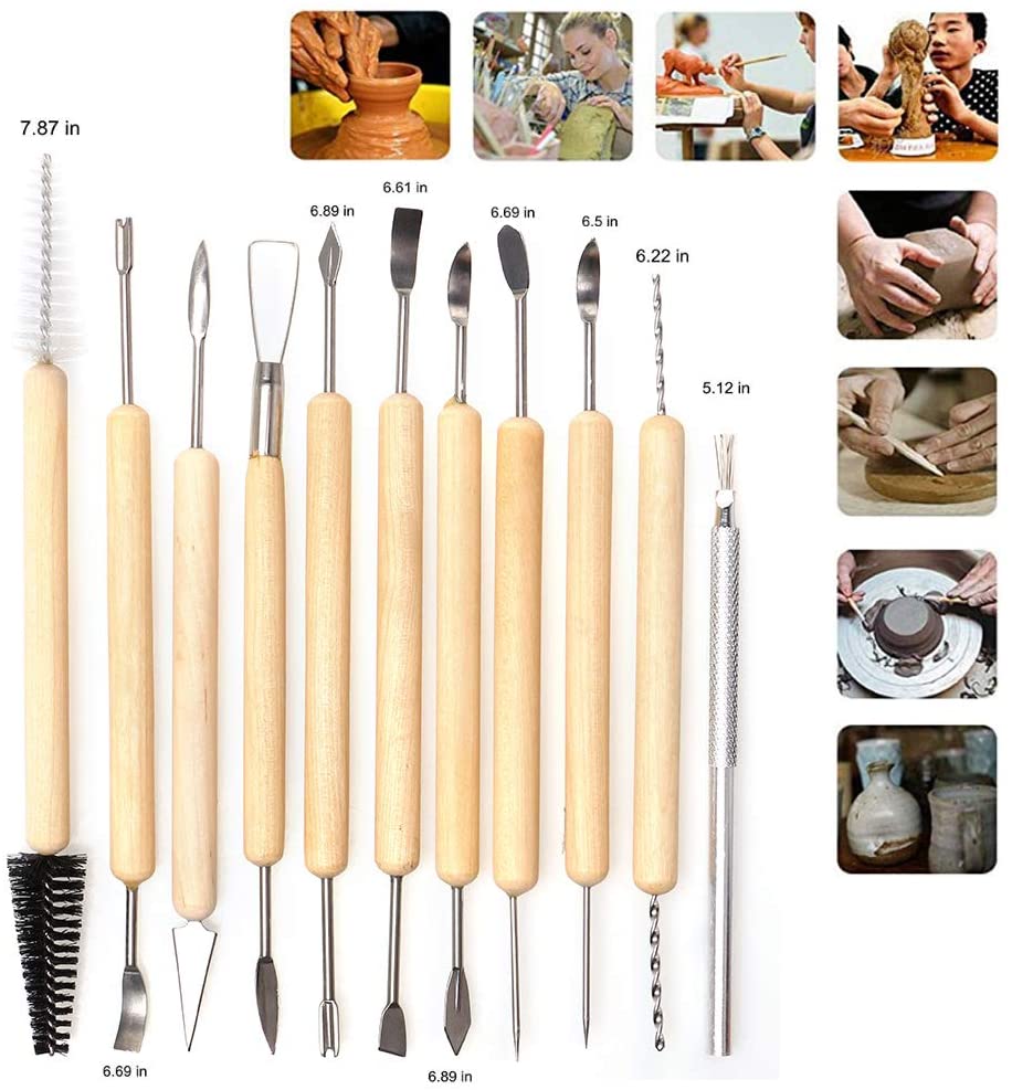 61pcs Ceramic Tools Clay Sculpting Set, Polymer Clay Tools Clay Sculpting Tools - Image 4
