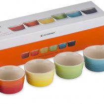Le Creuset 79134108359030 Set of 6 100ML Mini Ramekin RAINBOW-4C Box, Stoneware, 100 milliliters