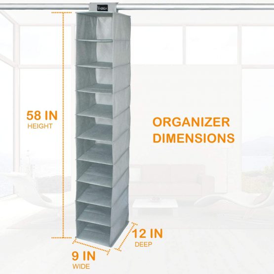 VAESIDA Hat Rack & Baseball Cap Holder Rack - 10 Shelf Hanging Closet Wardrobe For Baseball Hat Storage - Hat Organiser Suitable All Types Hats - Image 3