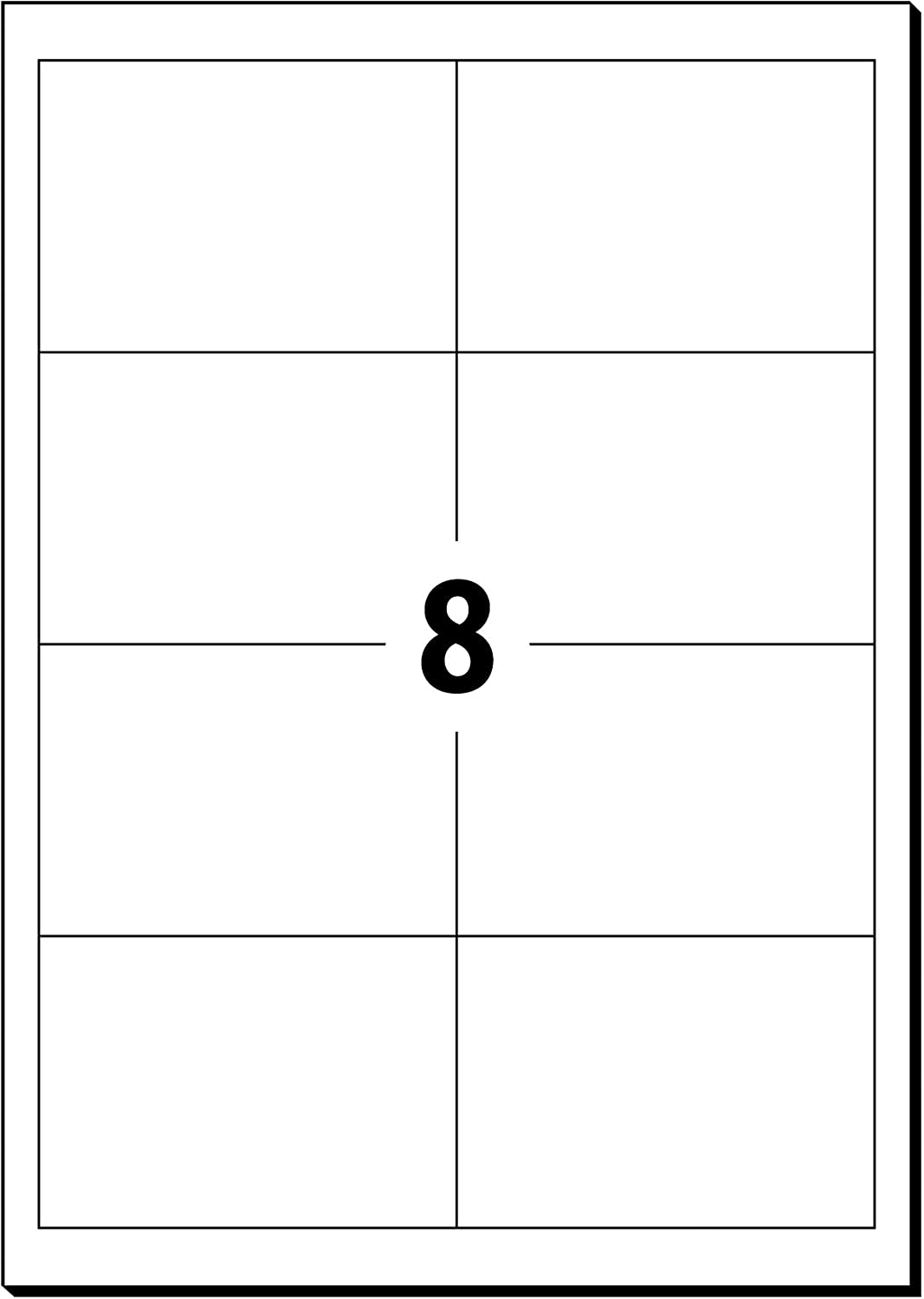 SIGEL LA142 Universal Permanent Labels, White, 9.7 x 6.77 cm, 200 lbl equal to 25 sheets, White, 97 x 67.70 mm - Image 2
