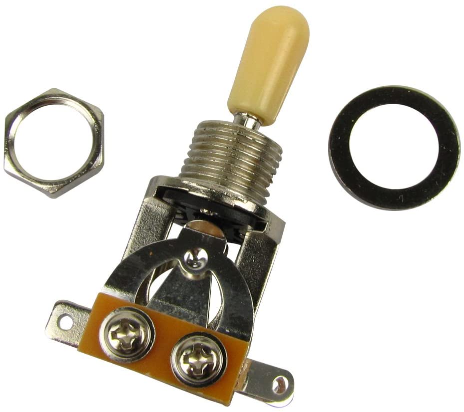 Musiclily 3 Way Short Straight Toggle Switch Pickup Selector for Les Paul LP Style Electric Guitar Cream Tip - Image 4