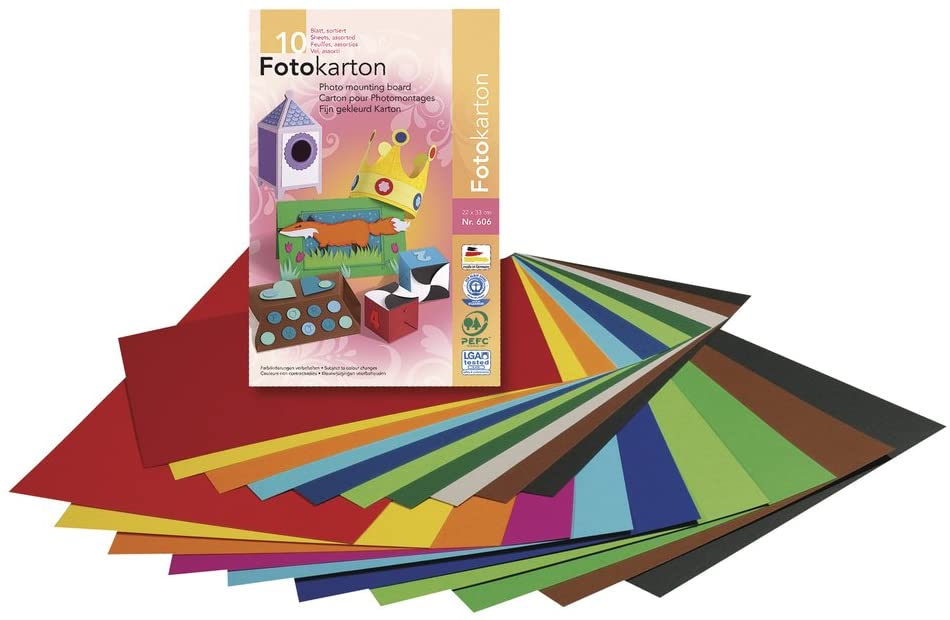Rayher Coloured A3 Card 300gsm Pack of 10 Sheets for Card Making and Papercrafts 29.7x42cm, 425 X 300 X 2.5 Cm, 425 x 300 x 2,5 cm