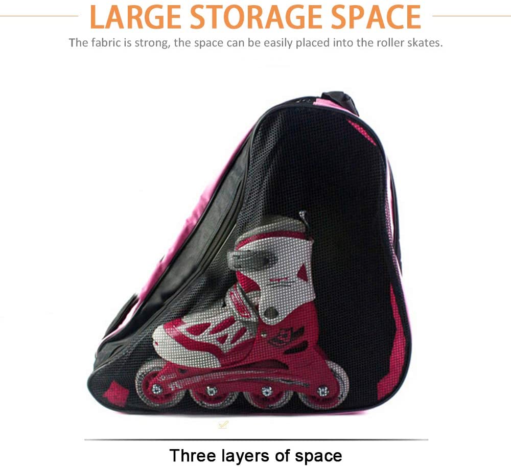 DAZISEN Skating Bag Premium Ice Inline Roller Skate Carry Bag for Kids