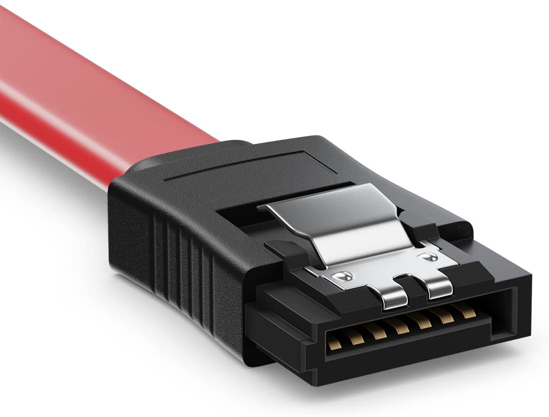 deleyCON SATA Cable Set 4x SATA III Cable with Straight Plugs + Power Adapter Cable, SSD HDD Hard Drive, red - Image 3