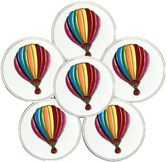 FINGER TEN Golf Ball Marker for Ladies Men Value 6 Pack, Golf Accessories Ballmarker Magnetic fit Golf Divot Tools Hat