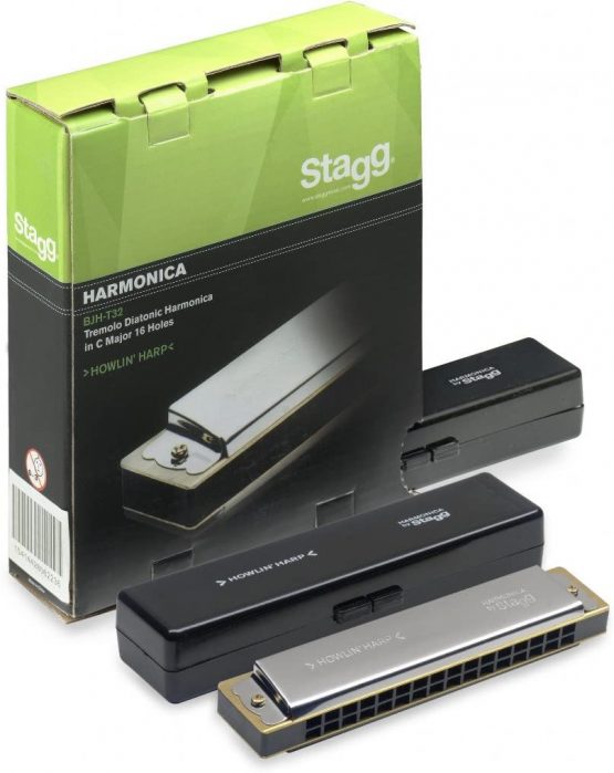 Stagg BJH-T32 32 Tone Tremolo Diatonic Harmonica in C Major