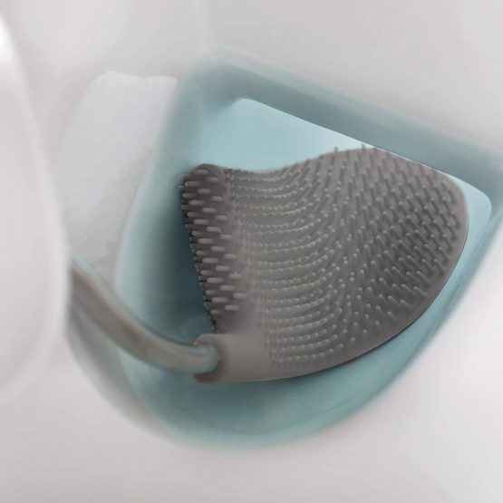 Joseph Joseph Flex Steel Smart Hygienic Silicone Toilet Brush with Holder- Stainless Steel - Image 4