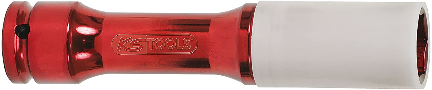 KS Tools 515.2042 21mm 1/2-inch XXL Impact Socket - Red, 21 Mm, 21 mm