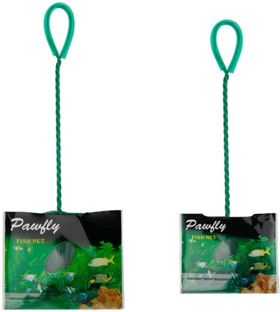 Uniclife Aquarium Net Fine Mesh Small Fish Catch Nets with Plastic Handle - Green - Image 2