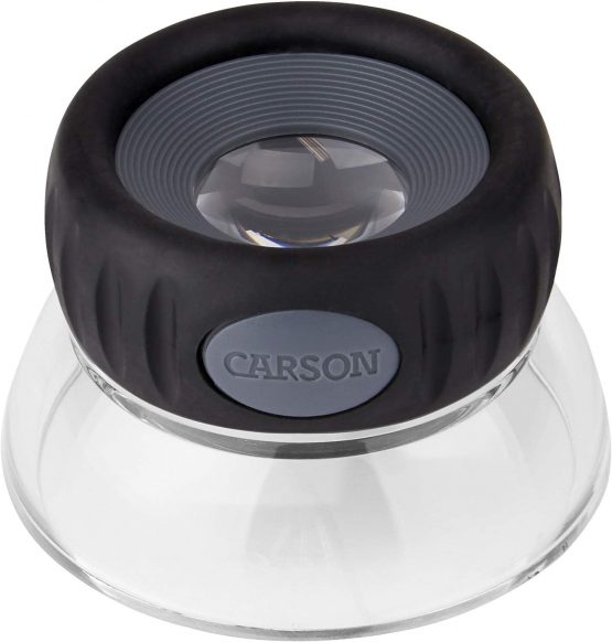 Carson LO-10 11.5x LumiLoupe Plus Focusing Stand Magnifier Loupe
