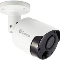 Swann Dummy Security Camera, White Plastic Bullet Camera in True Detect Shape, 1 Pack