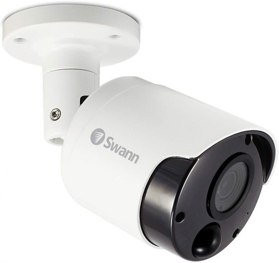 Swann Dummy Security Camera, White Plastic Bullet Camera in True Detect Shape, 1 Pack