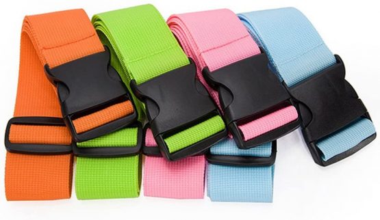 BlueCosto Luggage Strap Suitcase Straps Belts Travel Accessories, 4-Pack, Green - Image 2