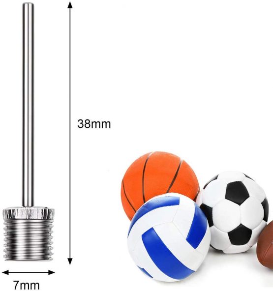 thumbnail image 2 of Famgee 100 Pcs Ball Pump Needles, Silver, Stainless Steel... 2 of 10