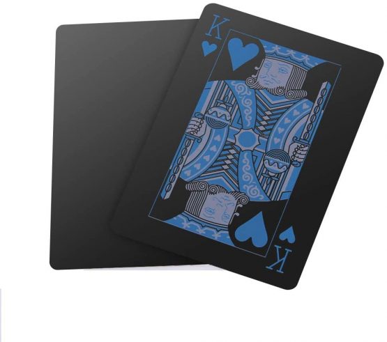 A ANGG Playing Cards ,2 Deck of Cards ,Unique Cool Black Poker Waterproof PVC Plastic Playing Cards , Premium Card Deck Standard Size for Kids & Adults - Image 2