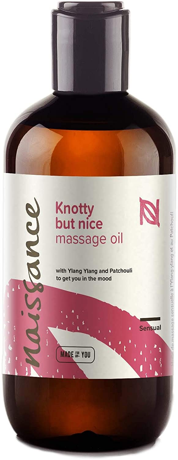 Naissance Knotty But Nice Sensual Massage Oil for Date Night Arousal Aphrodisiac Lubricant Sex Body Oil 250ml