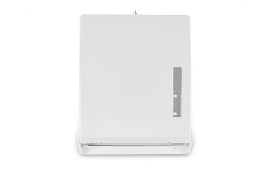 Funny Paper Towel Dispenser for approx. 600 ZZ/C-Fold sheets, lockable, plastic, white