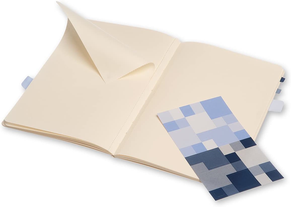 Moleskine Large Volant Powder Blue/Royal Blue Plain Journal - Image 3