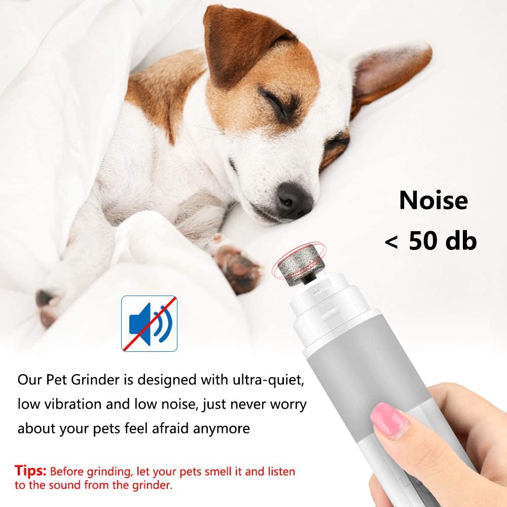 yidenguk Professional Pet Nail Grinder, 2 Speeds Ultra Quiet Dog Nail
