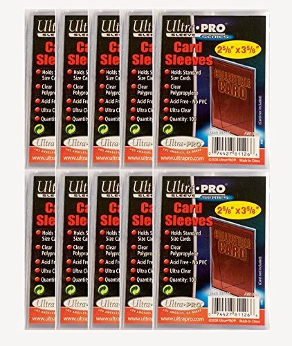 Ultra Pro - 1000 Soft Sleeves - 10 Packs, Transparant