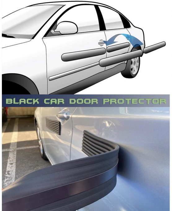 Xcellent Global Car Door Protection Removable Magnetic Car Door Guard Strip 2 Meter - Black D.I.Y. Kit M-AT007 - Image 4