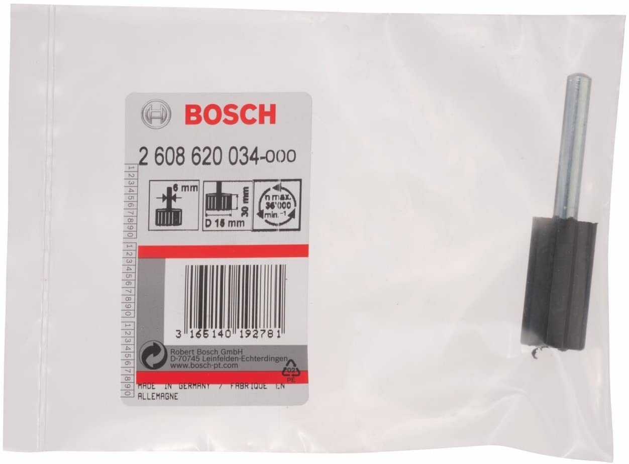 Bosch 2608620034 Mounting Shank for Sanding Belts 36.000 max/min, 6 mm, 15 mm, Schwarz - Image 2