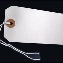 250 Large Reinforced White Strung Tags Luggage Labels 120 x 60mm