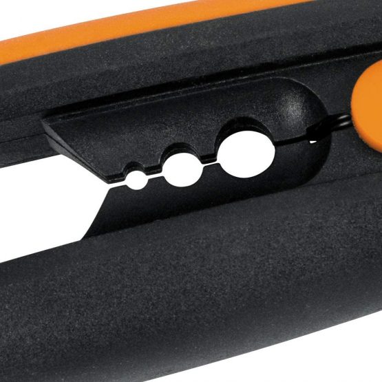 Fiskars Solid Snip Pruner, Floral SP14, Length: 24cm, Steel Blades/Plastic Handle, 1051601, Orange/Black - Image 4