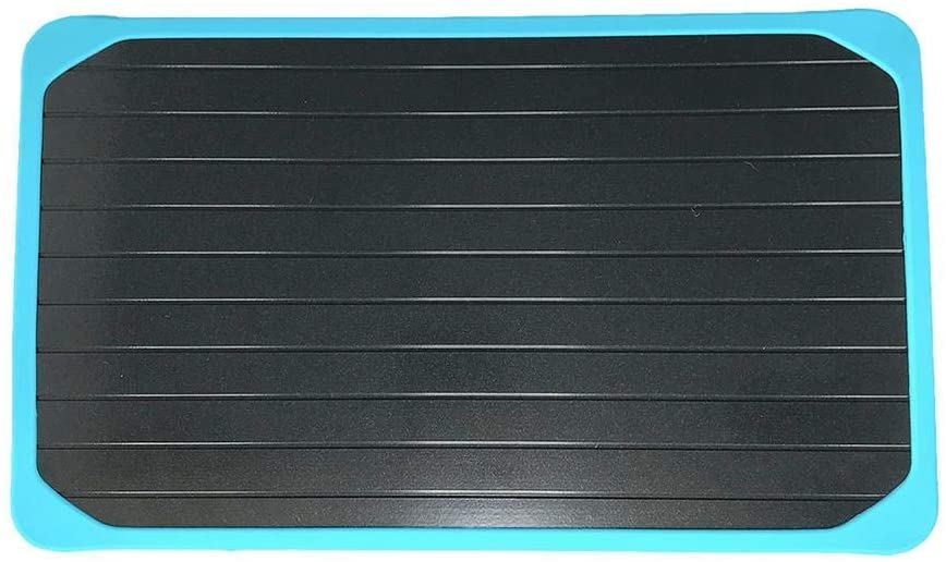 Thawing Defrosting Tray - A Defrosting Meat Tray Constructed From Cast Aluminium by Jean Patrique, Black, 13.7 x 8.1 x 0.1 cm - Image 2