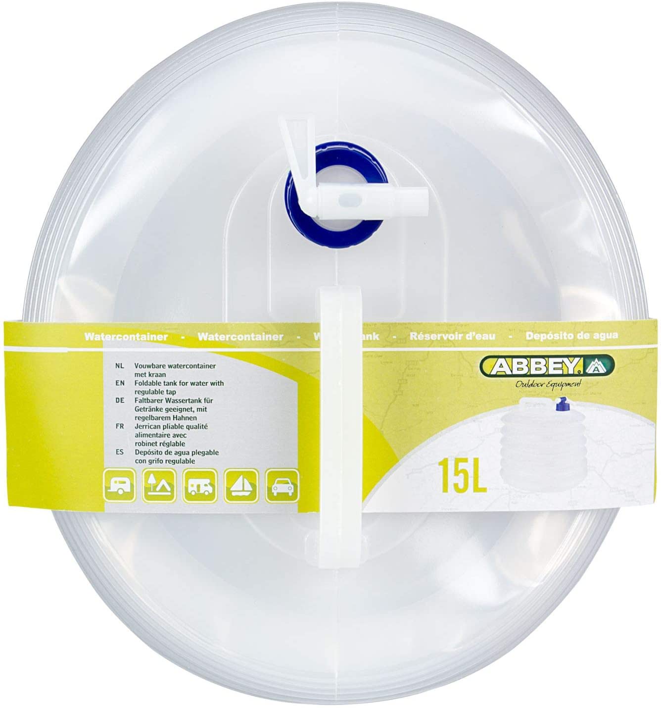 Schreuders Sport Abbey Camp 21VB Water Container - Transparent, One Size, 15000 ml - Image 2