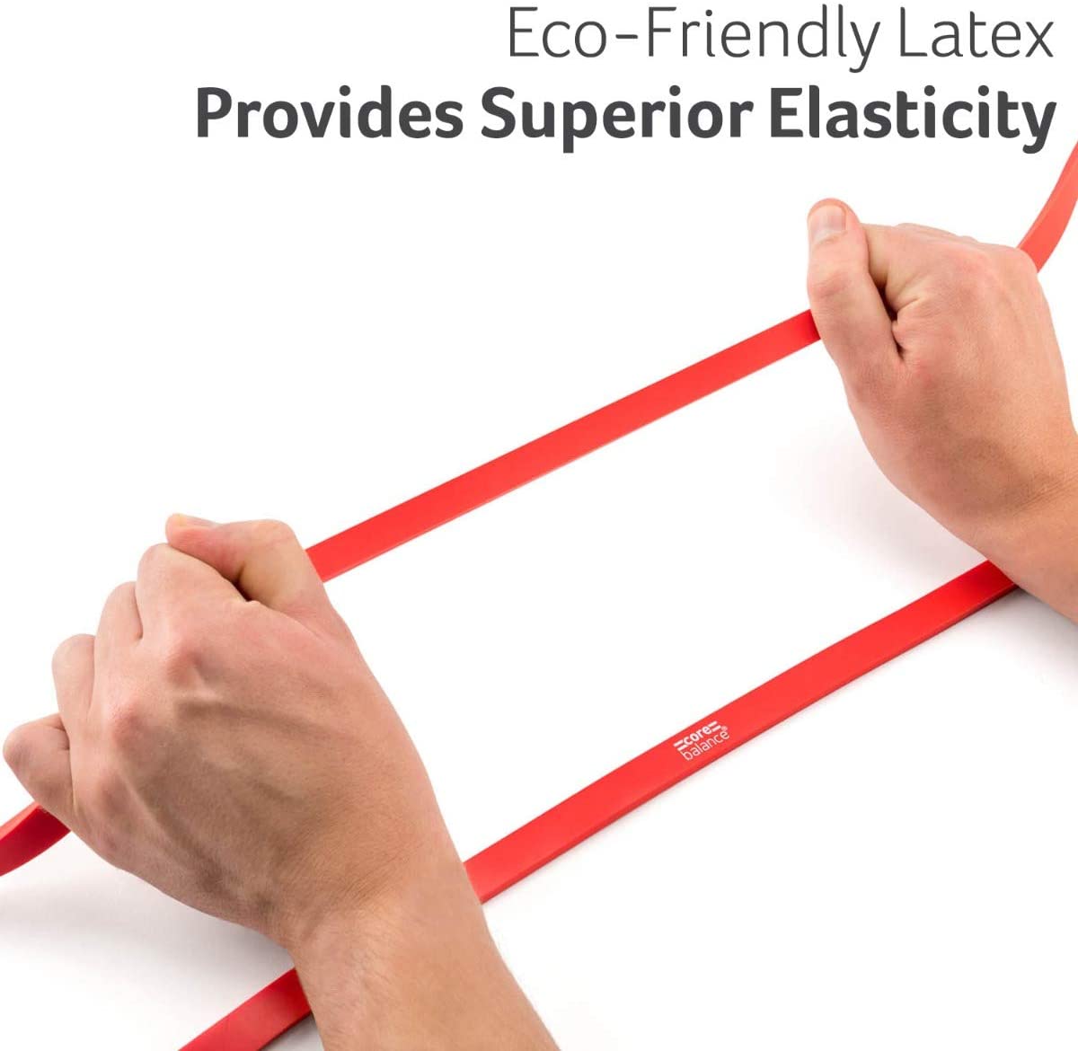 Core Balance Long Loop Resistance Band For Assisted Pull Ups Natural Latex (Red 7kg to 15kg), Red (Light) - Image 4