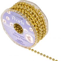 Eleganza Pearl Bead String 6mm x 10m Metallic Gold No. 65, 0.3x0.3x1.05 cm