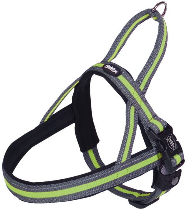 Nobby Variado 80613 - 24 Norwegian Harness Collars Harnesses, gelb/grau, L-XL (Pack of 1)