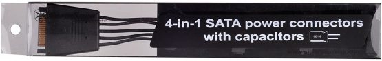 SilverStone SST-CP06 - One to Four SATA Connectors Adapter Cable, two 2200µF capacitors - Image 3