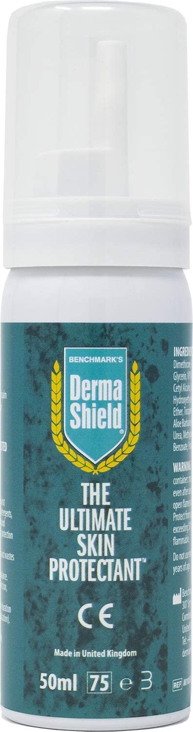 Derma Shield Barrier Cream 50ml Mousse, The Ultimate Waterproof Skin Shield for Hands Body, Face