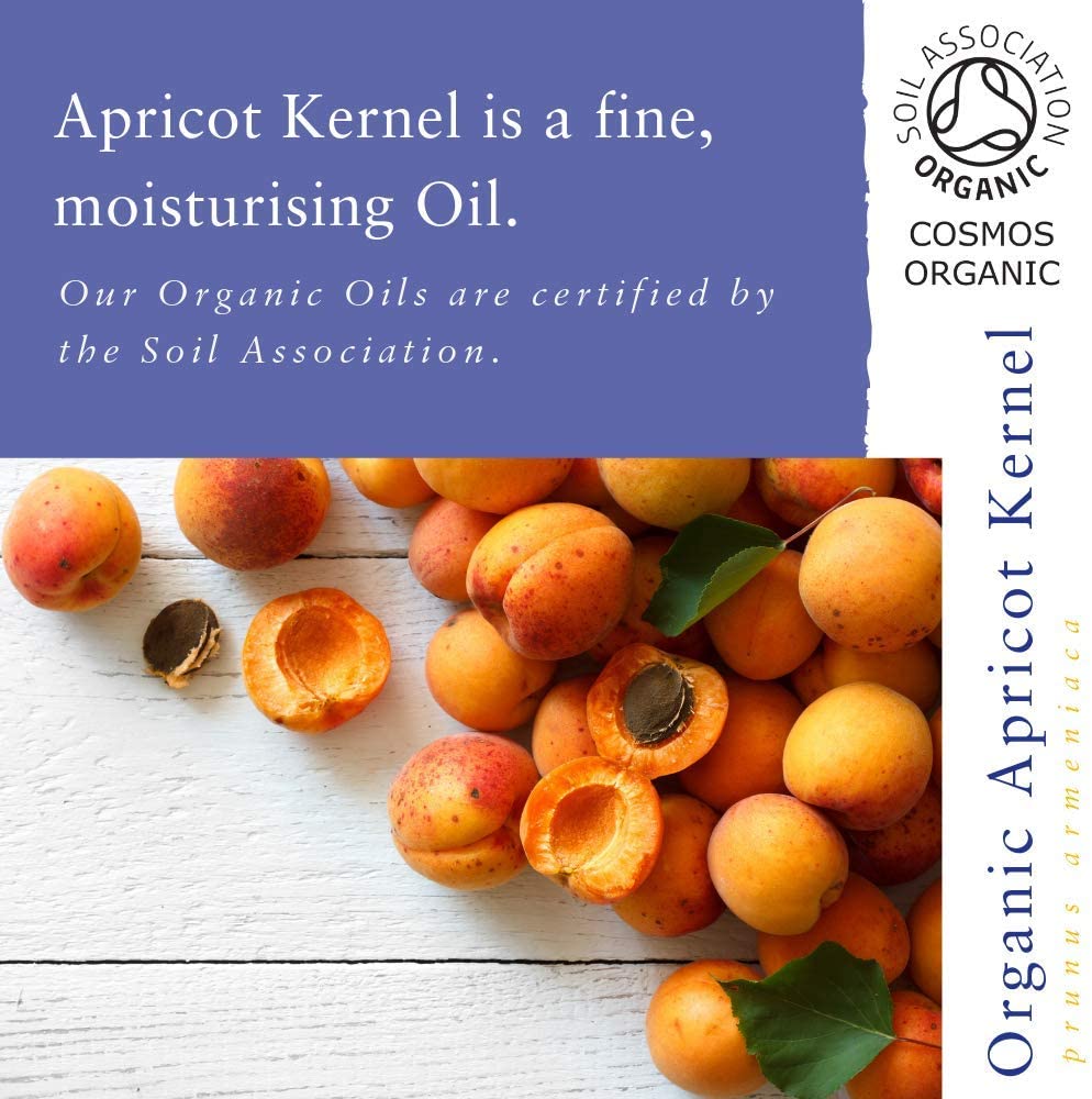 Absolute Aromas Organic Apricot Kernel Oil 100ml - in a Glass Bottle - Pure, Natural, Vegan and Cruelty Free - Image 2