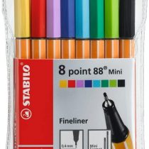 Fineliner - STABILO point 88 Mini Wallet of 8 Assorted Colours