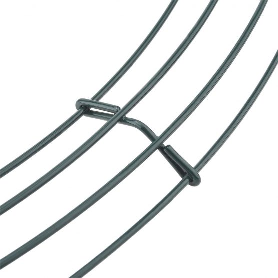 6 Pieces Dark Green Wire Wreath Rings Wire Wreath Frame for New Year Valentines Decoration (12 Inch) - Image 3